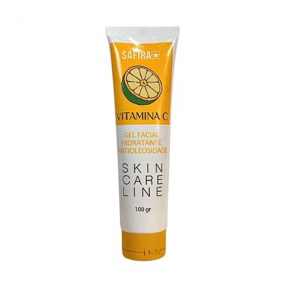 Skin Care Gel Facial Hidratante Antioleosidade Vitamina C Safira - 01un