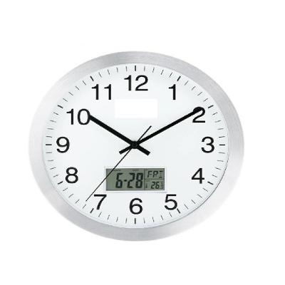 Relógio De Parede Completo Com Termômetro Digital E Calendário – Elegância E Praticidade Para Escritório E Consultório