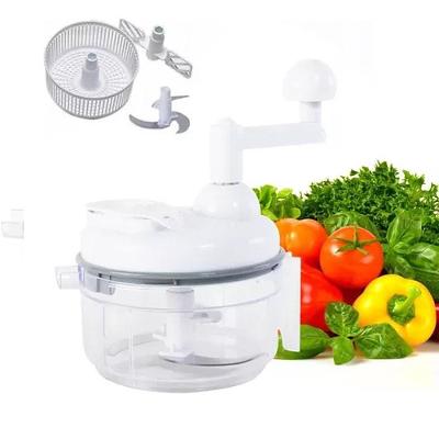 Cortador Triturador Manual Multiuso Que Pica Processa E Seca Saladas Com Separador De Ovos E Mais Praticidade Na Cozinha