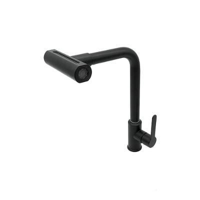 Torneira Cozinha Mesa 4 Jatos Bica Giratória Gourmet Luxo Preto Fosco