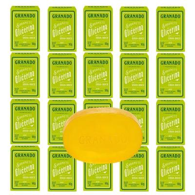 Kit 20 Sabonete Em Barra Vegetal De Glicerina Erva Doce Granado 90g