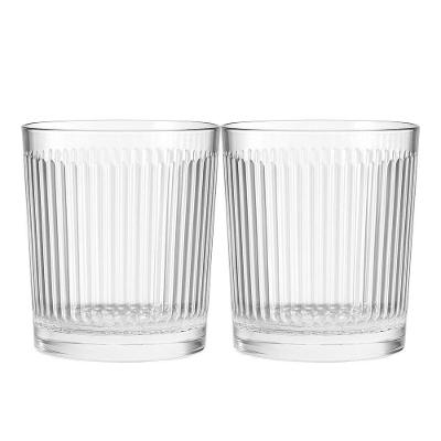 Jogo 2 Copo De Vidro Transparente Down Line 360ml Em Casa Tem