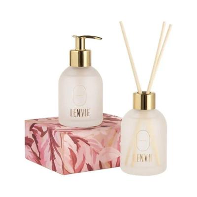 Kit Difusor De Perfume E Sabonete Líquido 150ml Com Caixa Magnólia Pacífica Lenvie