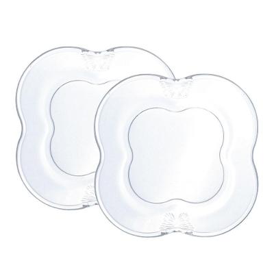 Jogo 2 Prato De Sobremesa De Vidro Butterfly Borboleta Transparente Wolff 17cm