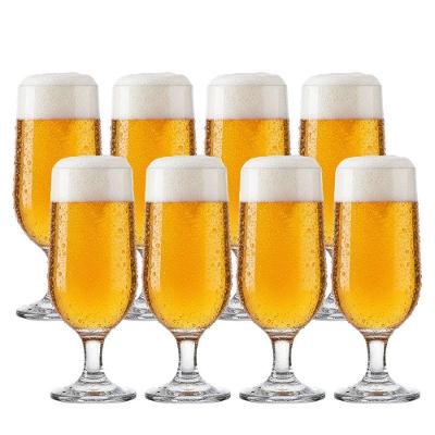 Jogo 8 Copo De Cerveja Taça De Vidro Chopp Eden Transparente 300ml G4u Class Home