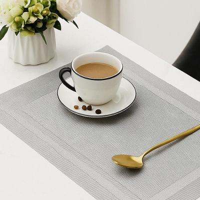 Lugar Americano Retangular Mesa Pvc Cinza Claro Executivo 30x45cm Em Casa Tem