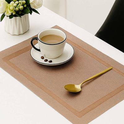 Lugar Americano Retangular Mesa Pvc Rose Executivo 30x45cm Em Casa Tem