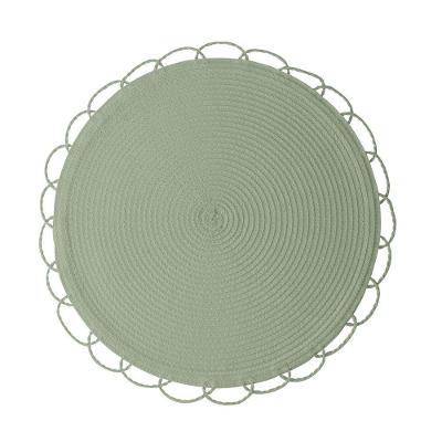 Lugar Americano Redondo De Polipropileno Verde 38cm Wolff