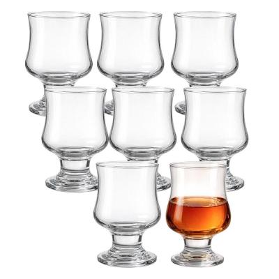 Jogo 8 Taça De Vidro Transparente Para água Bouquet 250ml Class Home