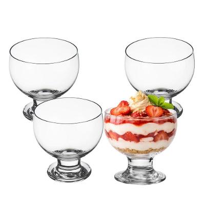 Jogo 4 Taça De Sobremesa Sorvete Noruega De Vidro 250ml Class Home