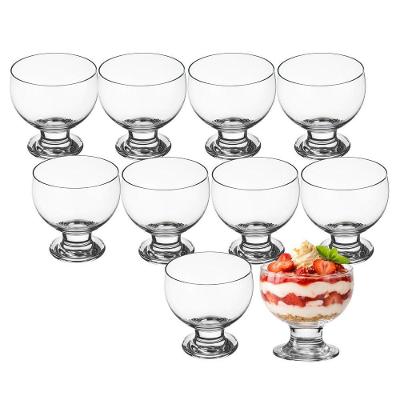 Jogo 10 Taça De Sobremesa Sorvete Noruega De Vidro 250ml Class Home