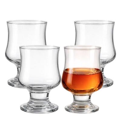 Jogo 4 Taça De Vidro Transparente Para água Bouquet 250ml Class Home