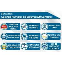 Colchão Solteiro Espuma D20 Confortex (88x188x12) - Plumatex - 2