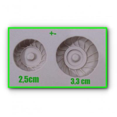 Molde Silicone Rodas Trator Carro Hotweels (Pneu)