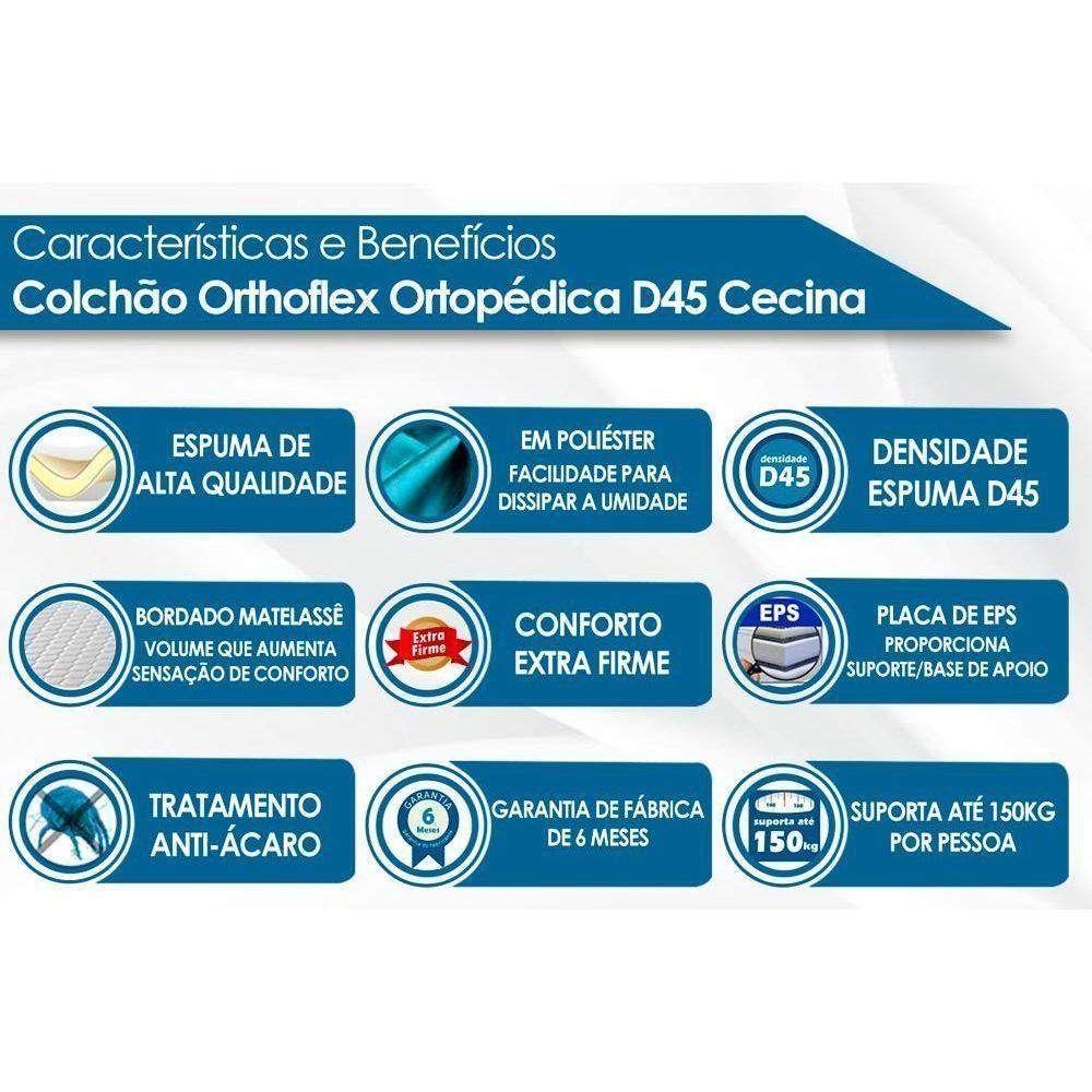 Cama Box Casal + Colchão D45 Cecina + Guarda Roupa Master 8.6 Atacama - 3