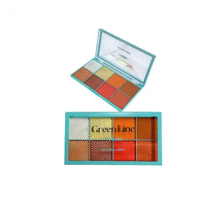 Paleta De Iluminador / Sombra Safira 8 Cores - 1un