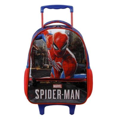 Mochila Homem Aranha Escolar Com Rodinhas - Spider Man - Xeryus Cor Vermelho