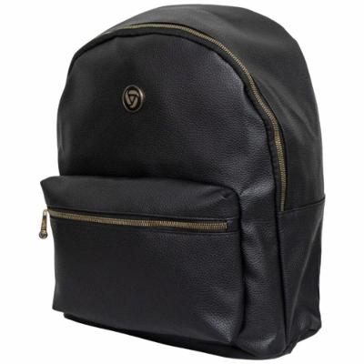 Mochila Feminina Preta Média Executiva Casual Social Resistente Em Poliuretano - Majestic - Yins Brasil Cor Preto