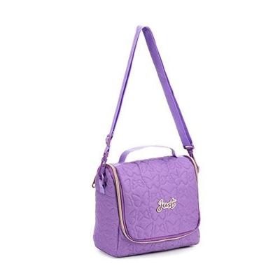 Lancheira Para Meninas Just Alça Para Ombros Sistema Térmico Resistente Reforçada - Just La - Denlex Cor Roxo