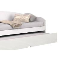 Cama Sofá Funny II c/ Auxiliar + 2 Colchões Orthocrin + Guarda Roupa Veneza Branco - 8