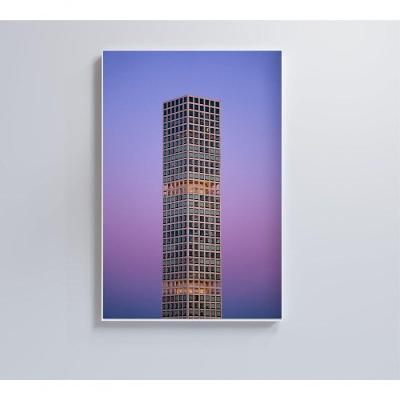 Quadro Arquitetura Cubos 80x120 Cm Tecido Canvas