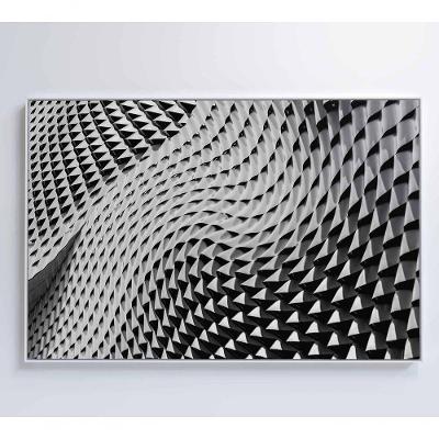 Quadro Arquitetura Ondas 120x80 Cm Tecido Canvas