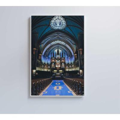 Quadro Arquitetura Igreja Gótica 80x120 Cm Vidro Impresso