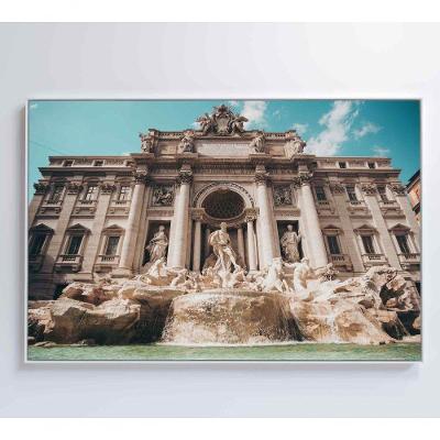 Quadro Fonte De Trevi 90x60 Cm Tecido Canvas