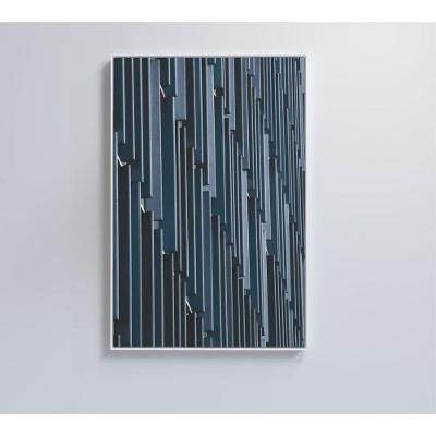 Quadro Arquitetura Monocromática 60x90 Cm Tecido Canvas