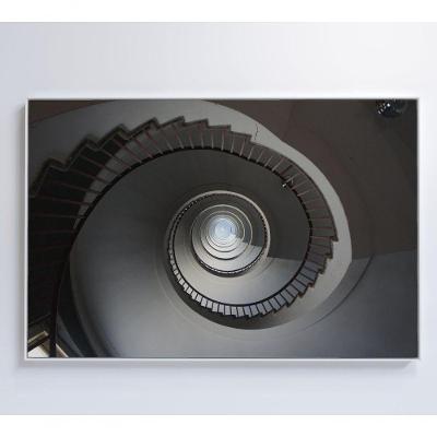 Quadro Escada Em Espiral 120x80 Cm Adesivo Fotográfico