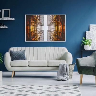 Quadro Arquitetura Espelhos 120x80 Cm Adesivo Fotográfico