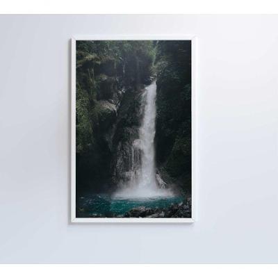 Quadro Cachoeira 80x120 Cm Vidro Impresso