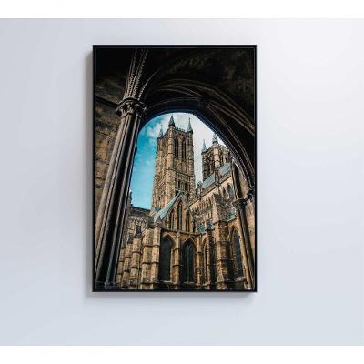 Quadro Castelo 60x90 Cm Vidro Impresso