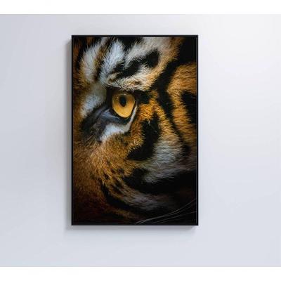 Quadro Olho Do Tigre 40x60 Cm Vidro Impresso