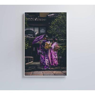 Quadro Kimono Japonês 2 60x90 Cm Vidro Impresso