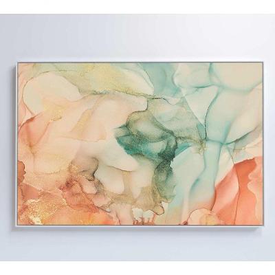 Quadro Formas Abstratas 60x40 Cm Tecido Canvas