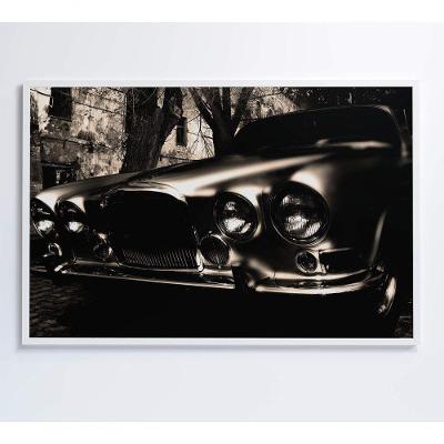 Quadro Carro Clássico 60x40 Cm Adesivo Fotográfico