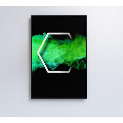 Quadro Hexágono Playstation 60x40 Cm Vidro Impresso