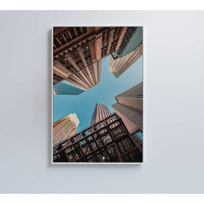 Quadro Nova York Prédios 40x60 Cm Adesivo Fotográfico