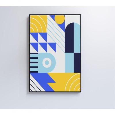 Quadro Geométrico Colorido 12 60x90 Cm Vidro Impresso