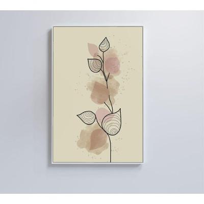 Quadro Abstrato Folhas 2 120x80 Cm Vidro Impresso