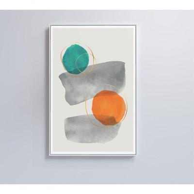 Quadro Abstrato Círculos 1 60x90 Cm Vidro Impresso