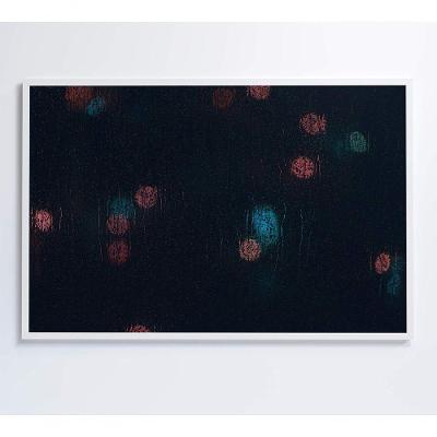 Quadro Chuva No Vidro 90x60 Cm Tecido Canvas