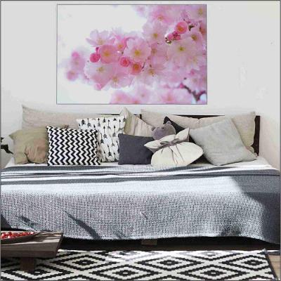 Quadro Flores Cerejeira 90x60 Cm Vidro Impresso