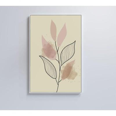 Quadro Abstrato Folhas 4 60x40 Cm Vidro Impresso