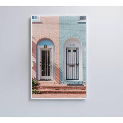 Quadro Portas Coloridas 60x90 Cm Adesivo Fotográfico