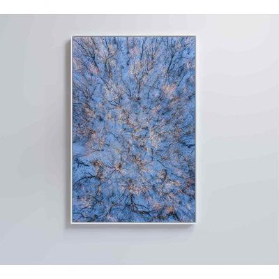 Quadro árvores Secas Neve 40x60 Cm Tecido Canvas