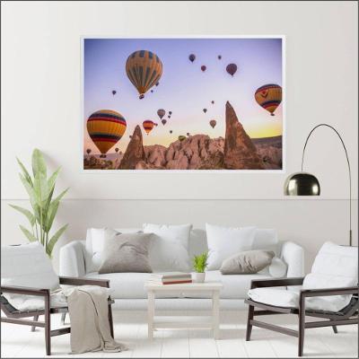 Quadro Festival E Balões 60x40 Cm Tecido Canvas