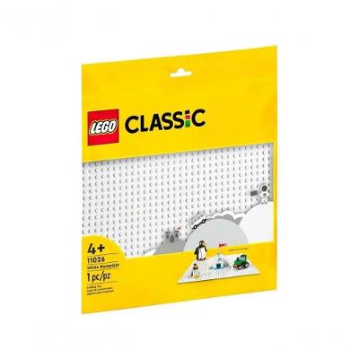 Lego Classic Base De Construção Branca - 1 Peça 11026