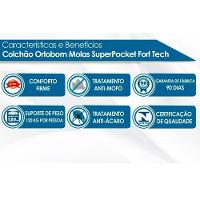 Colchão Queen Molas Ensacadas SuperPocket ISO OrtoPillow (158x198x25) - Ortobom - 7